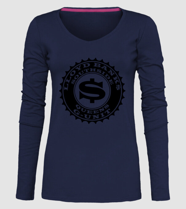 lloyd banks south side model albastru închis pe tricou