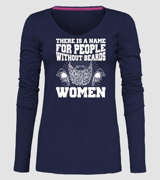 Name for beardless people women model albastru închis pe tricou