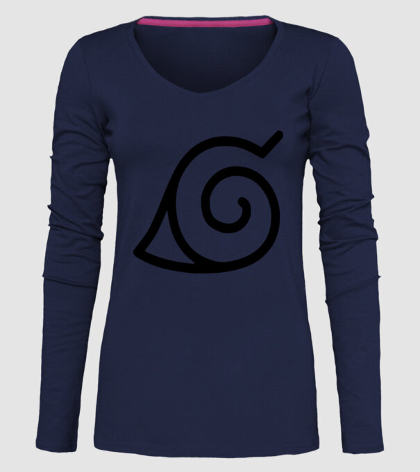 simbol naruto model albastru închis pe tricou