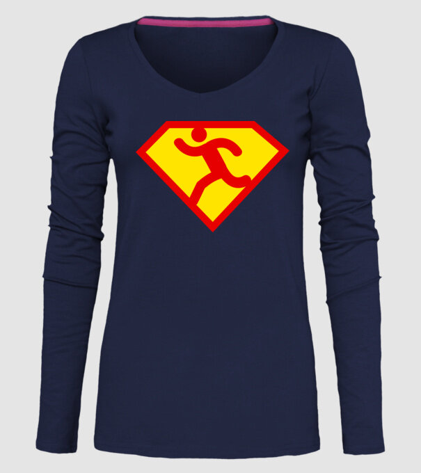 Supersportiv ATLET model albastru închis pe tricou