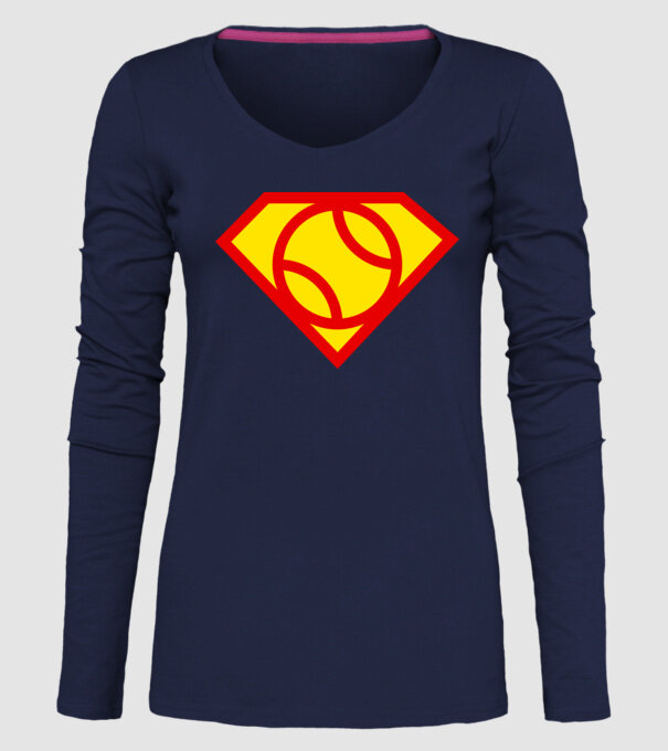 Supersportiv JUCĂTOR DE TENIS model albastru închis pe tricou