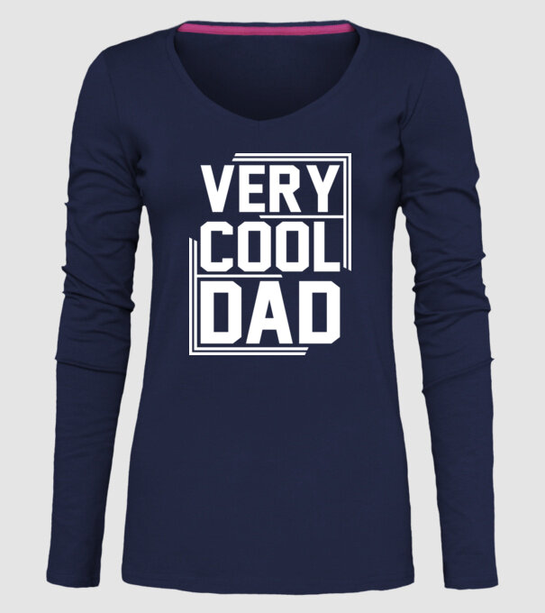 Very Cool Dad model albastru închis pe tricou