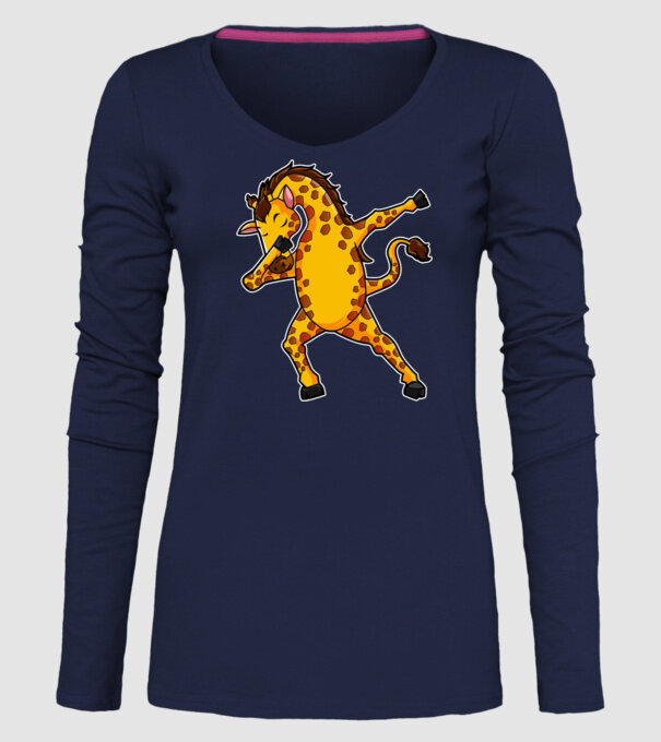 Girafă DAB model albastru închis pe tricou