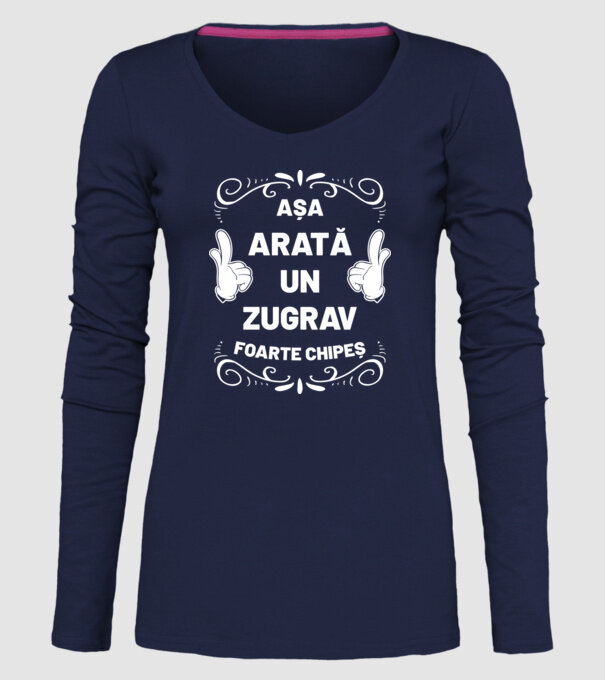 Așa arată un zugrav foarte chipeș model albastru închis pe tricou