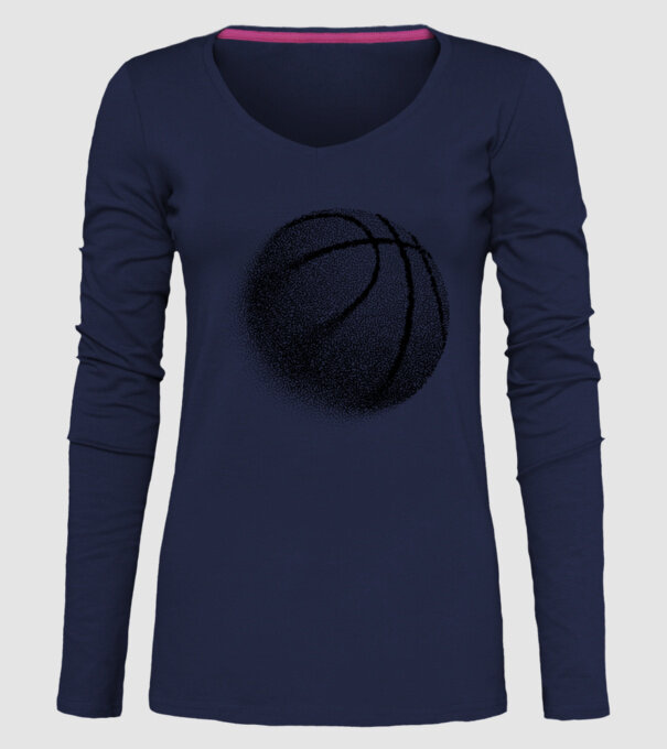 Basketball model albastru închis pe tricou