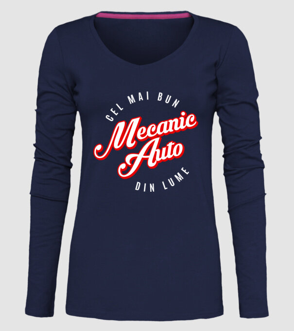 Cel mai bun MECANIC AUTO din lume model albastru închis pe tricou