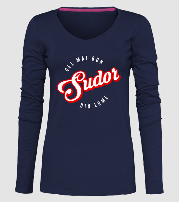 Cel mai bun SUDOR din lume model albastru închis pe tricou