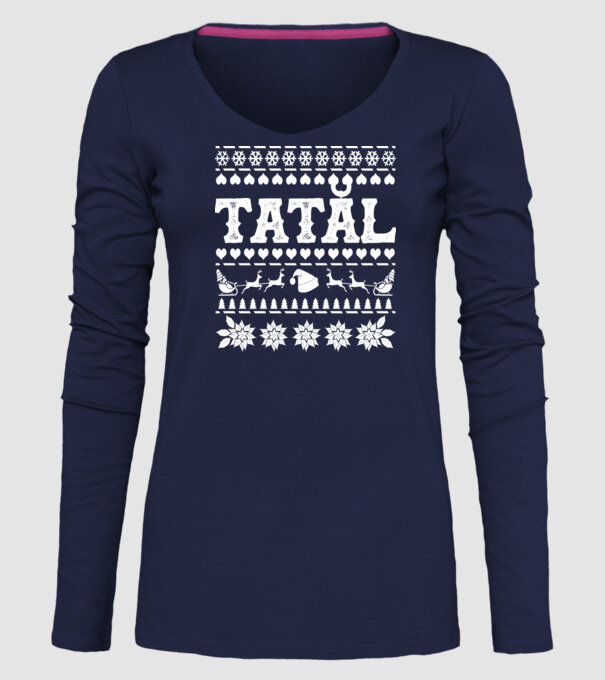 Tatăl model albastru închis pe tricou