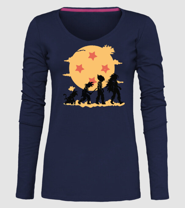 dragonball evolution model albastru închis pe tricou