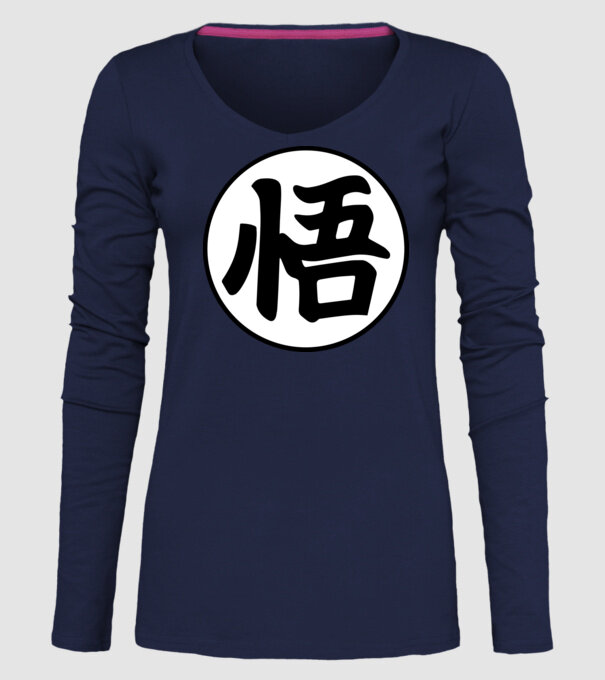 Dragonball logo model albastru închis pe tricou