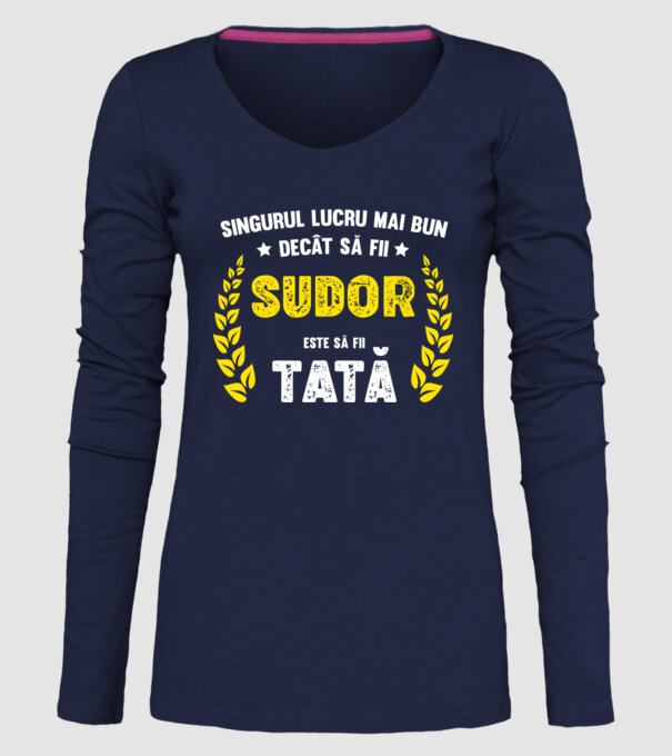 Singurul lucru mai bun decât să fii sudor este să fii tată model albastru închis pe tricou
