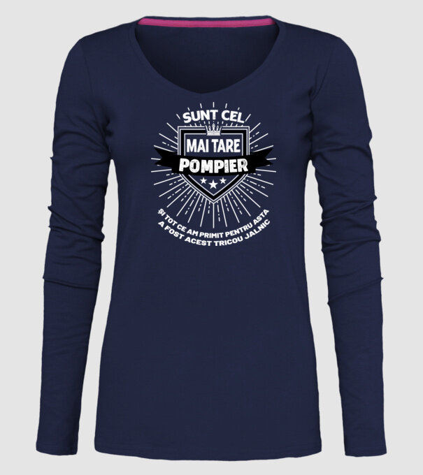 Sunt cel mai tare pompier și tot ce am primit pentru asta a fost acest tricou jalnic model albastru închis pe tricou