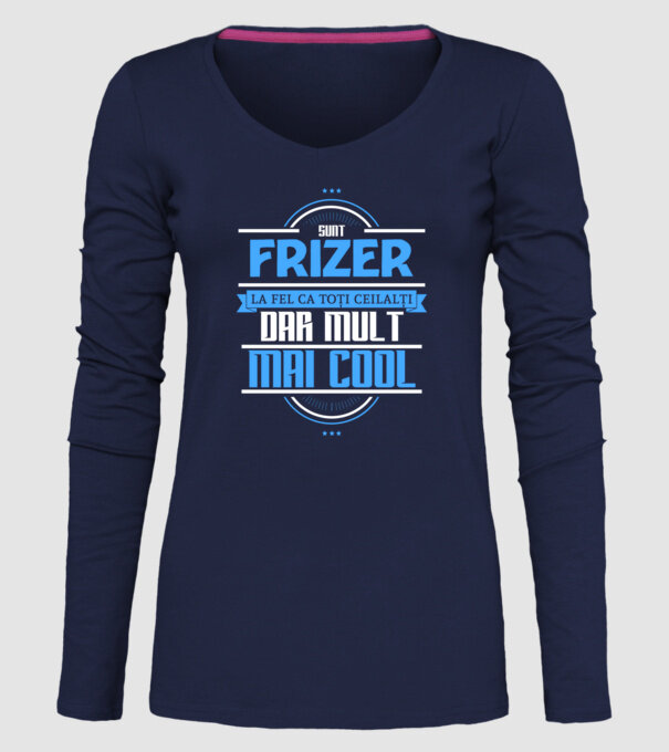 Sunt frizer, la fel ca toți ceilalți, dar mult mai cool model albastru închis pe tricou