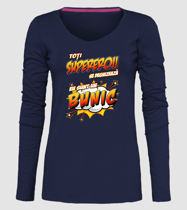 Toți supereroii se deghizează, eu sunt un bunic model albastru închis pe tricou