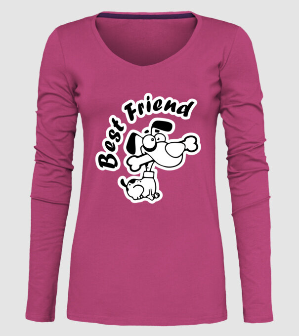 Best Friends model roz pe tricou
