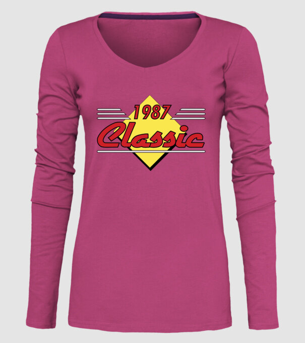 Classic - 1987 model roz pe tricou
