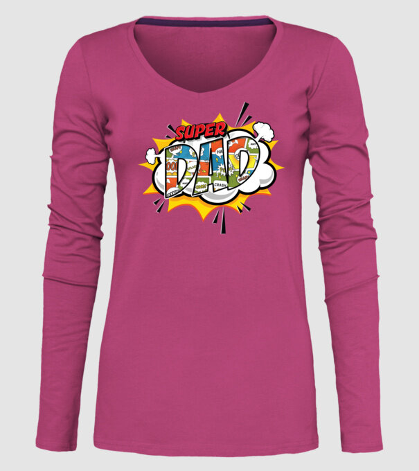 Comic Dad model roz pe tricou