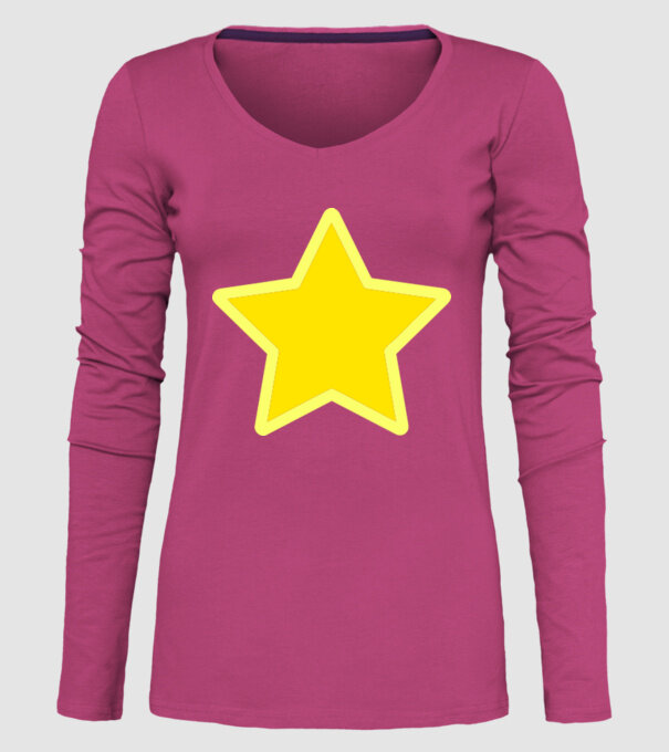 Stea model roz pe tricou
