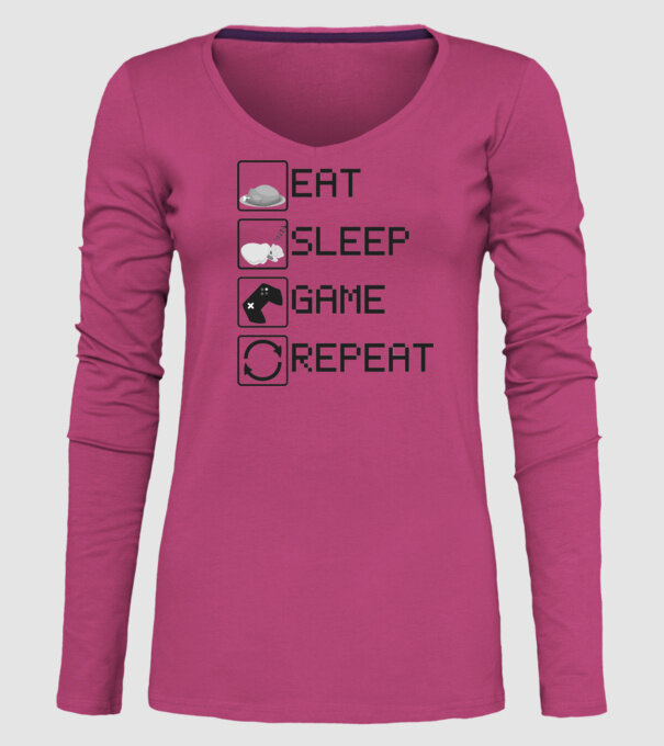 O zi de gamer model roz pe tricou