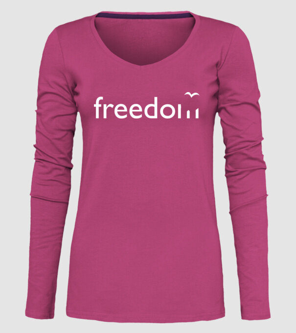 Freedom model roz pe tricou