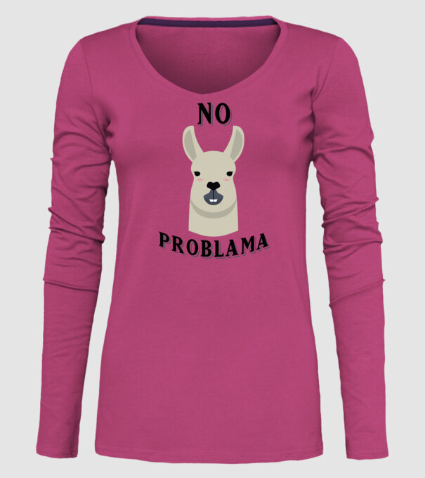 No problama model roz pe tricou