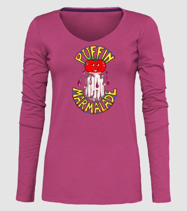 Gem puffin model roz pe tricou