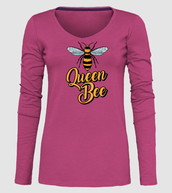 Queen Bee model roz pe tricou