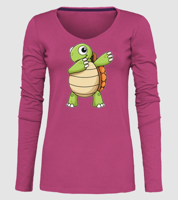 Broască țestoasă DAB model roz pe tricou