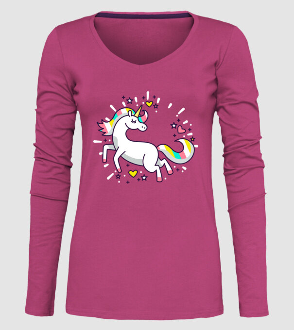Unicorn Spark model roz pe tricou