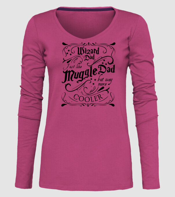 Wizard dad model roz pe tricou