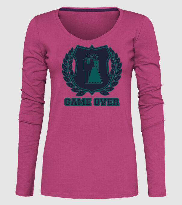 Bachelor GAME OVER model roz pe tricou