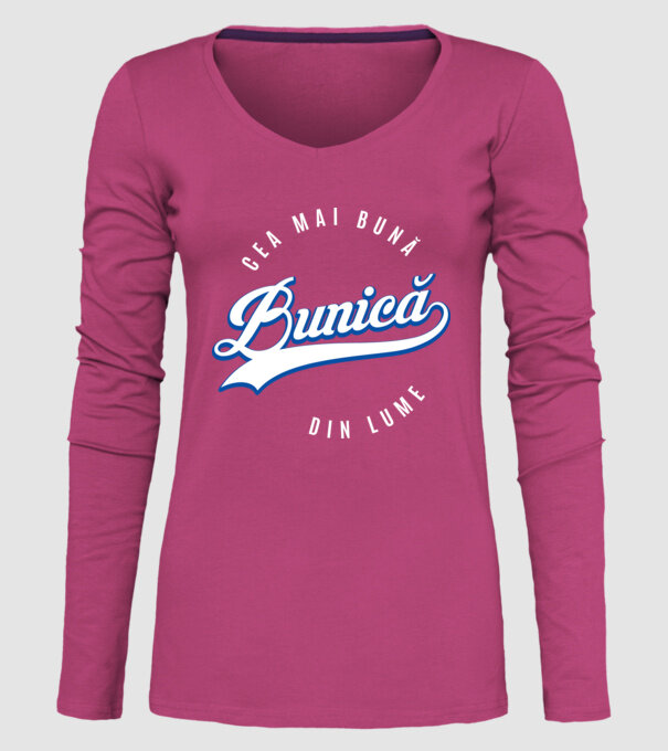 Cea mai bună BUNICĂ din lume model roz pe tricou