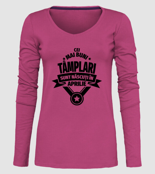 Cei mai buni tâmplari sunt născuți în Aprilie model roz pe tricou