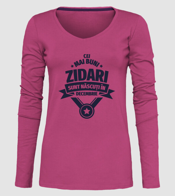 Cei mai buni zidari sunt născuți în Decembrie model roz pe tricou