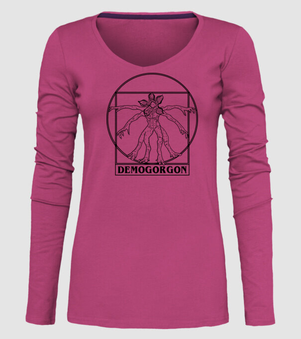 demogorgon da vinci model roz pe tricou
