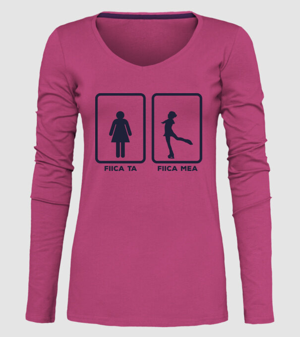 fiica ta - fiica mea model roz pe tricou