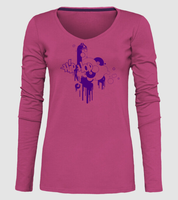 hip hop model roz pe tricou