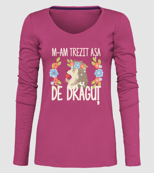 M-am trezit așa de drăguț model roz pe tricou