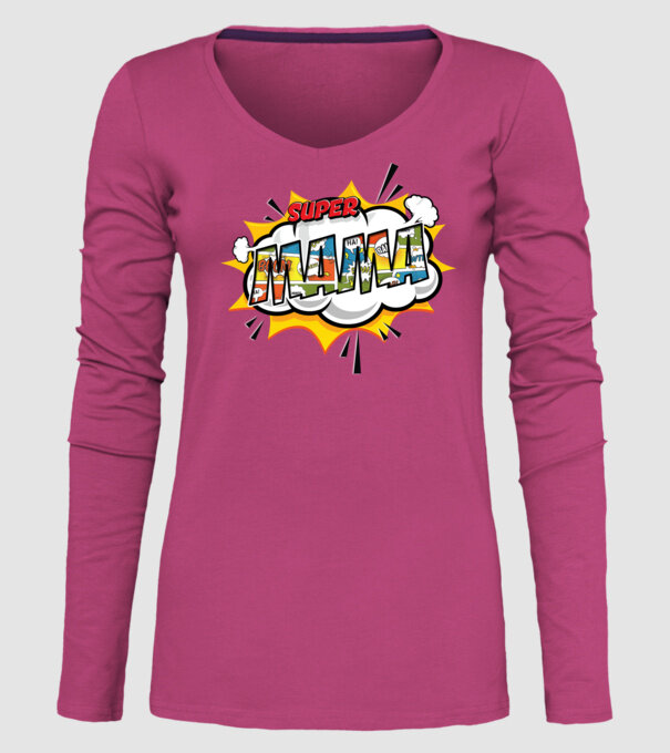 Mamă Comică model roz pe tricou