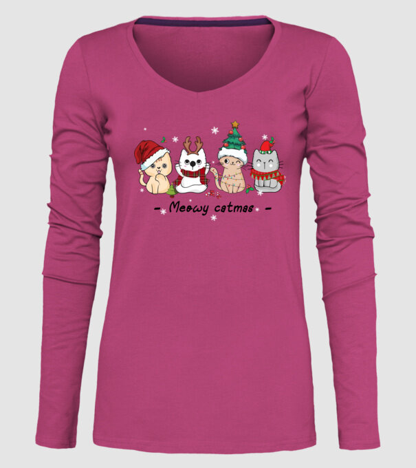 Meowy catmas 2 model roz pe tricou