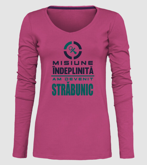 misiune îndeplinită - am devenit străbunic model roz pe tricou