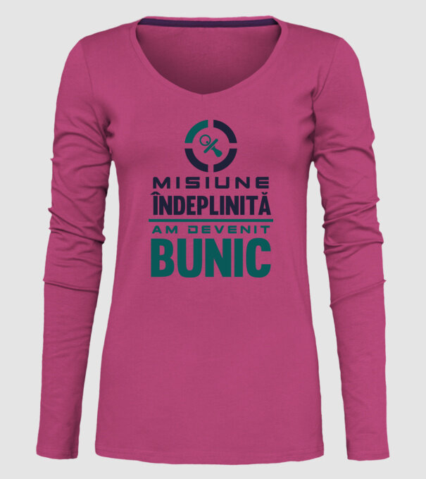 Misiune îndeplinită - am devenit bunic model roz pe tricou
