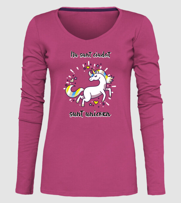 Nu sunt ciudat - sunt unicorn model roz pe tricou