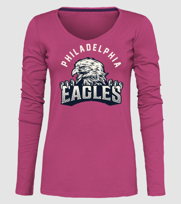 Philadelphia Eagles model roz pe tricou