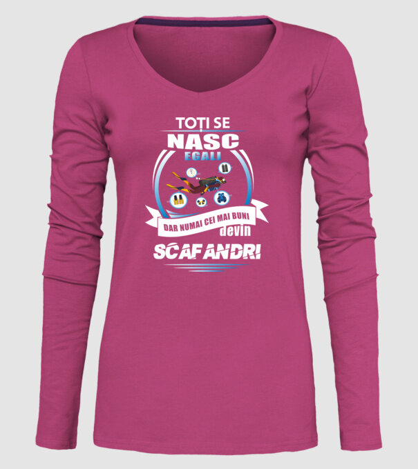 Toți se nasc egali, dar numai cei mai buni devin scafandri model roz pe tricou