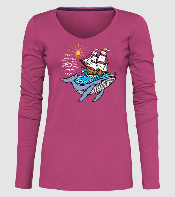 Vapoare model roz pe tricou