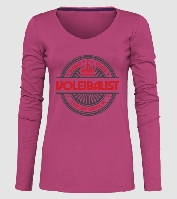 voleibalist model roz pe tricou