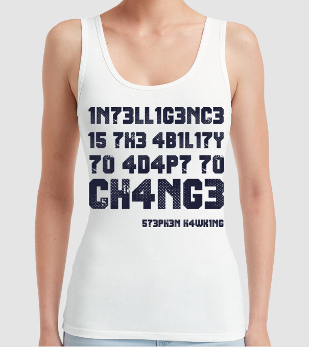 573PH3N H4WK1NG model alb pe tricou