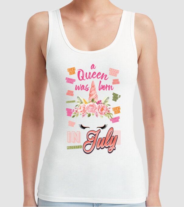 A queen was born in JÚLIUS model alb pe tricou