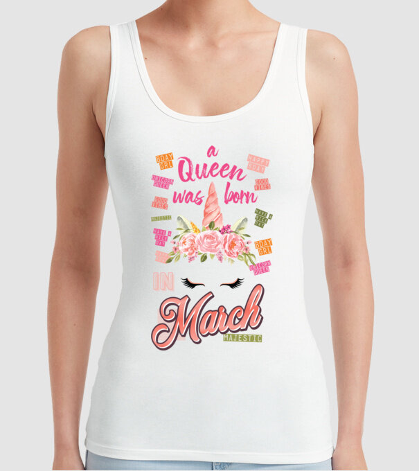 A queen was born in MÁRCIUS model alb pe tricou
